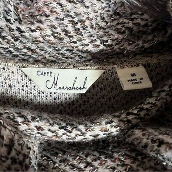 Caffe‎ Marrakech textured cowl neck sweater size medium - Picture 3 of 5